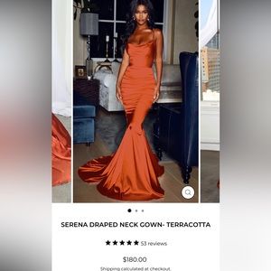 Low back, lace-up strap, mermaid bottom w/ train.Lightweight fabric,back zipper.